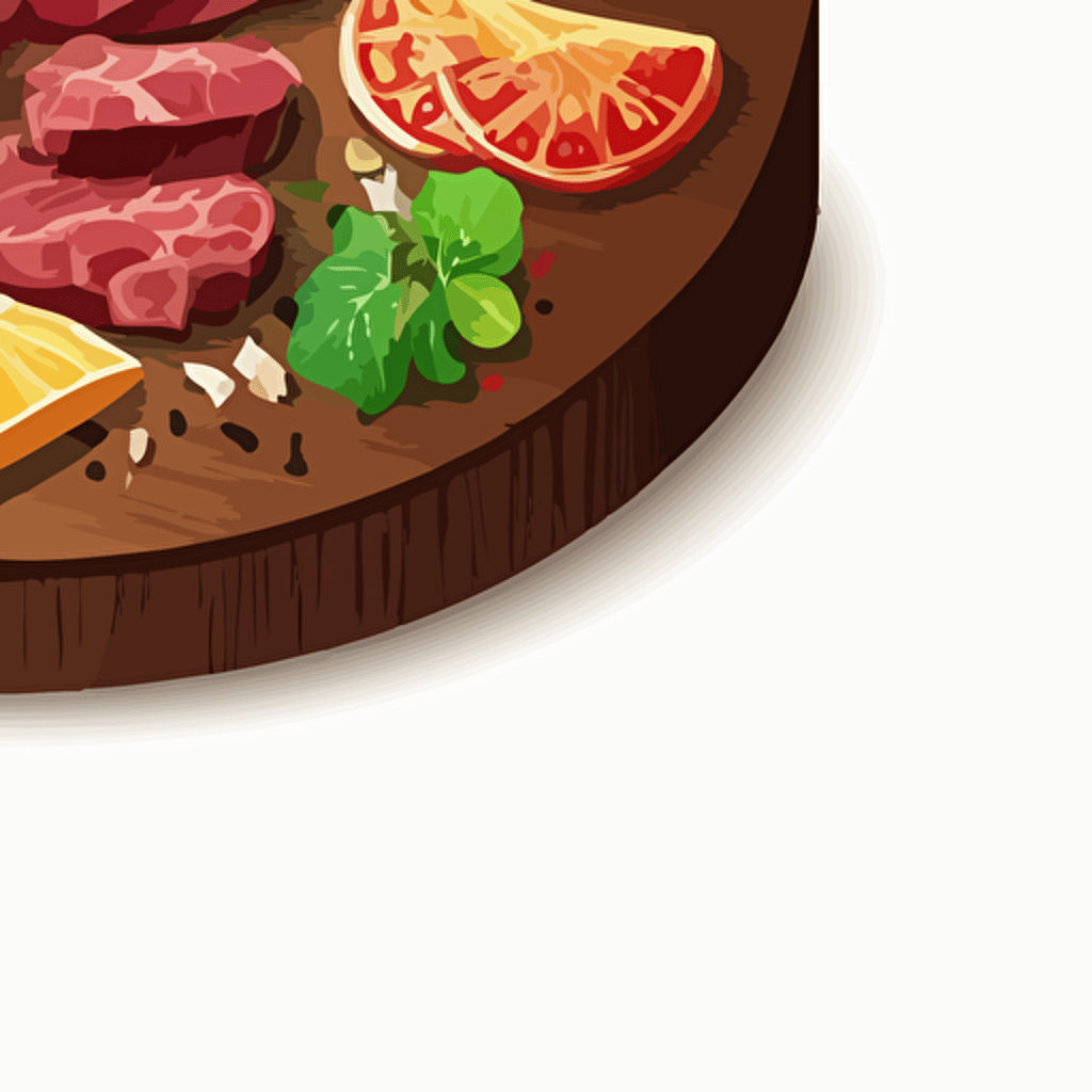 Yakiniku, vector art, white background