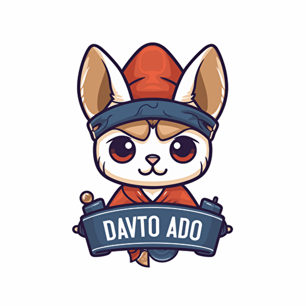 cute, clean, vector logo for a Mystery DAO, white background