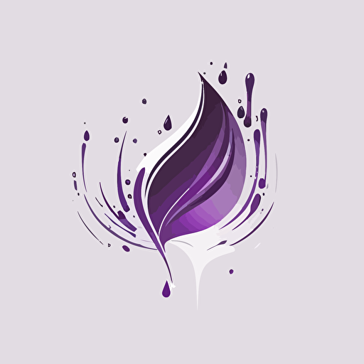 logo, simple, abstruct, vector, high quality, purple, water