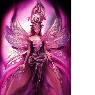 pink portrait beautiful female angel queen lisa blackpink head wearing shiny pink crown subtle purple accents hyper details black metal rococo sculpted alex alice craig mullins yoji shinkawa trending artstation beautifully lit peter mohrbacher hyper detailed insane details intricate elite elegant luxury ray light smoke cgsociety hypermaximalist golden ratio volumetric octane render weta digital micro details 3d sculpture