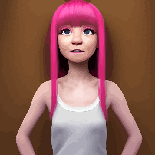 portrait nikki shining nikki love cute 3d cgi toon young woman long light pink hair bangs hazel eyes face light makeup pale skin chinese heritage cute outfit medium shot mid shot hyperdetailed 8k trending artstation pixar character