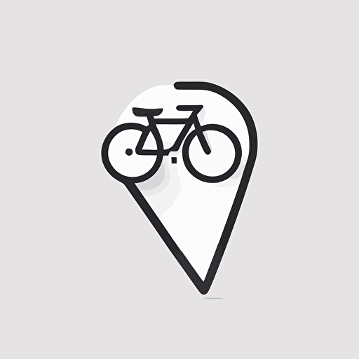 vector logo, bicycle, mouse pointer, no background, minimalistic, font