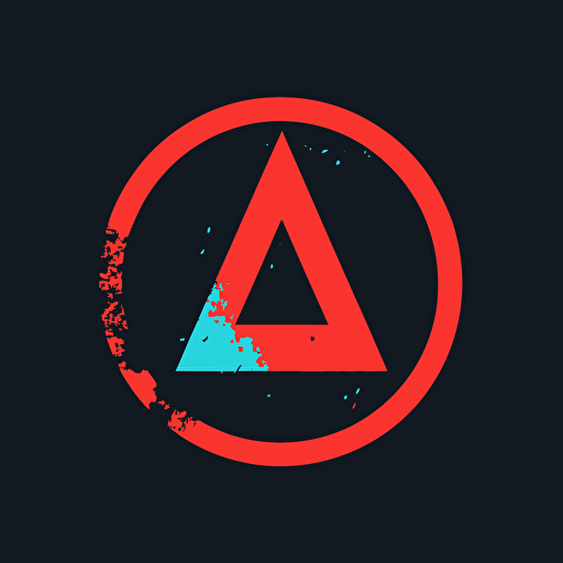 A minimalistic logo with the Letters "AA" in a 2d vector;