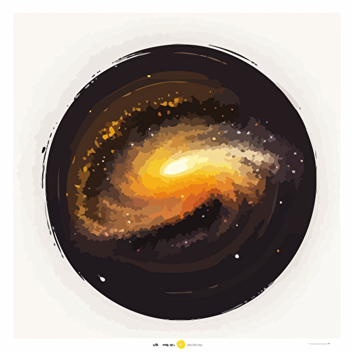 galaxy minimalist simple vector illutsration, ar