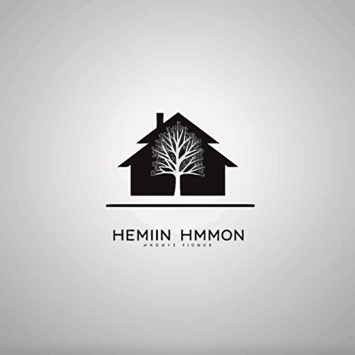 Modern logo for home cleaning business, minimilistic, use of negative space, HD, photorealistc, vector image.