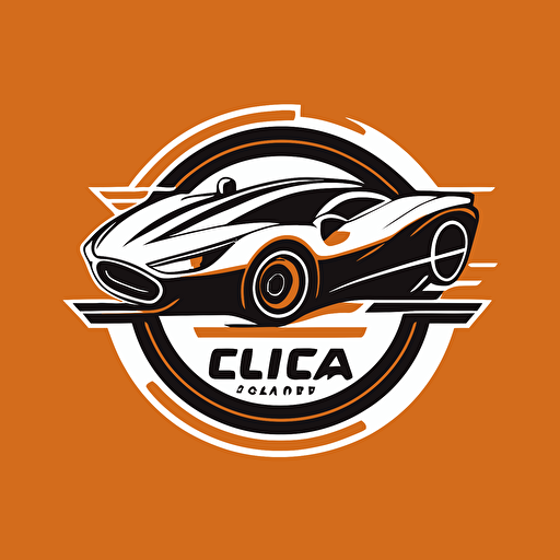 a cool modern and minimalistic car company logo, vector