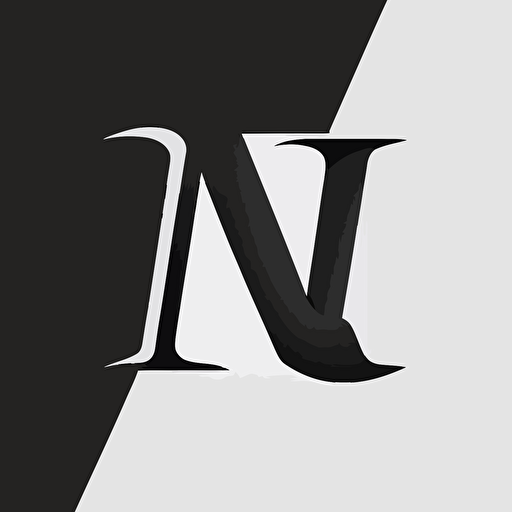 simple brand logo, combinations letter A and letter N, logo, vector logo, vector design, logo design, design ideas, black and white, classic cool design, monograma, company