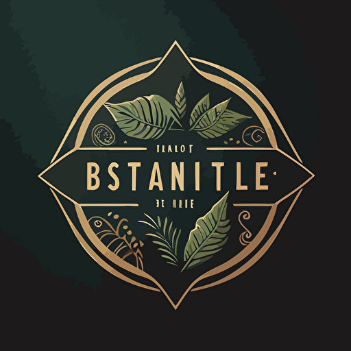 a flat vector logo for a sustainable lifestyle