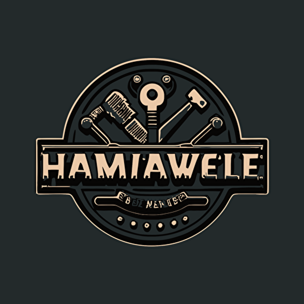 Hardware tools simple vector logo
