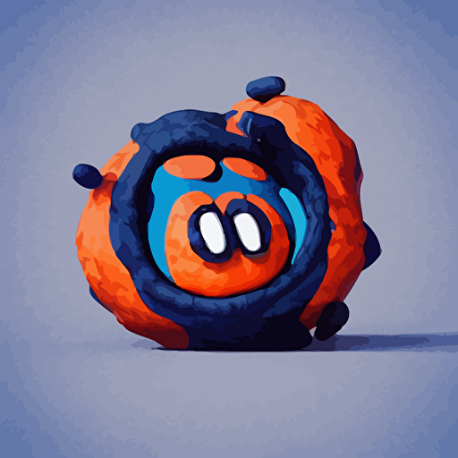 “ smoke monster dark blue orange accents agains dark background reaistic 3d render 4k ”