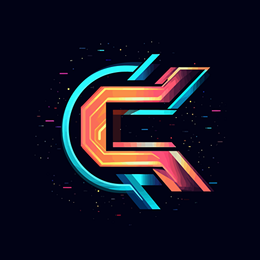 C and Z letters combined logo in a futuristic super simple style, vector letter logo, vector letter simple logo
