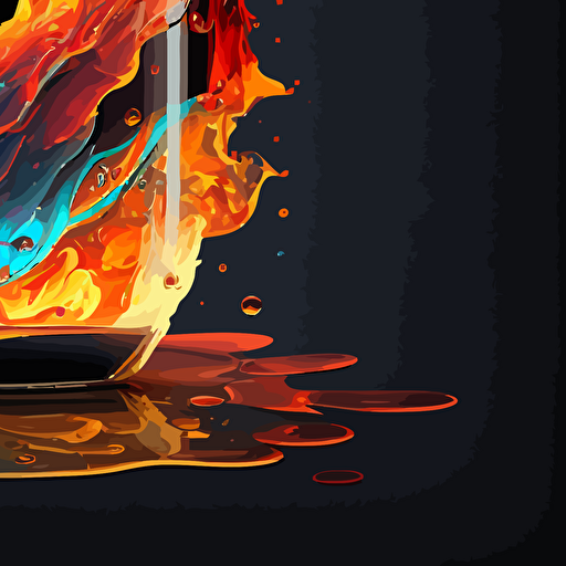 Create vector with with fire water