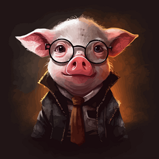 pig, vector, harry potter,