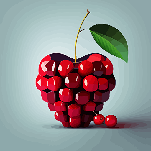 vector art cherry simple Reductionism