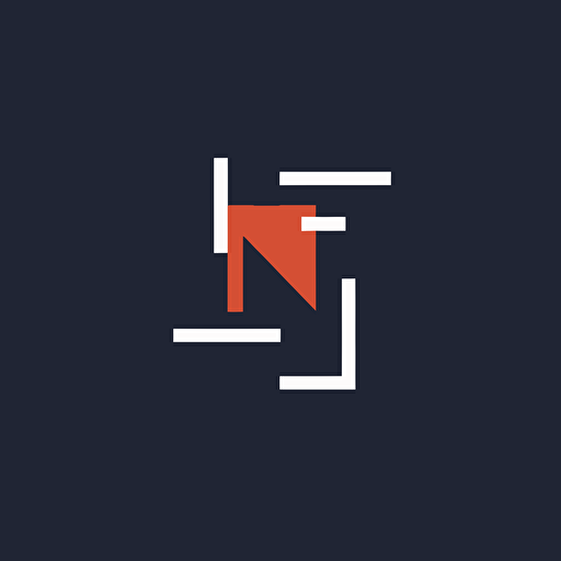 simple vector logo design with letters "N" and "S", geometric, symmetric