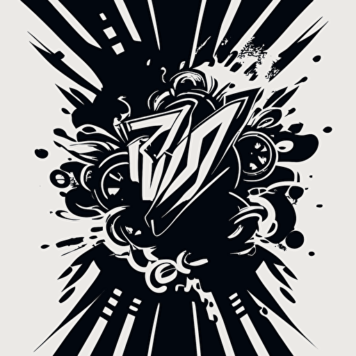 vectorize street drifting monogram and logo