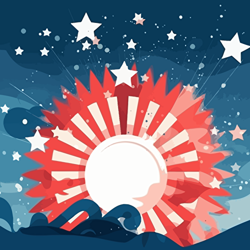 vector illustration of America 4th of July Independent Day celebration