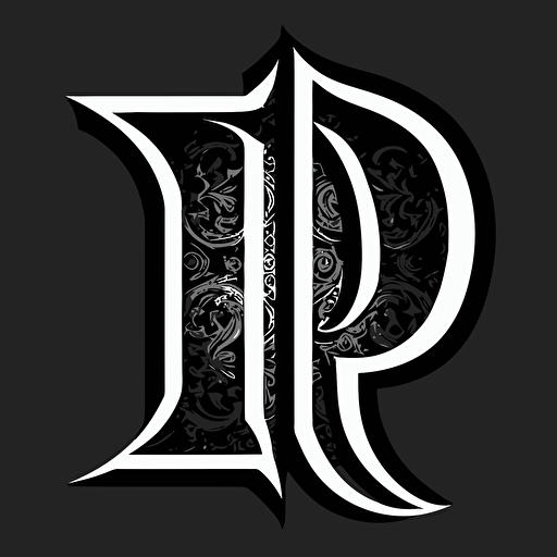 a double P logo, vector