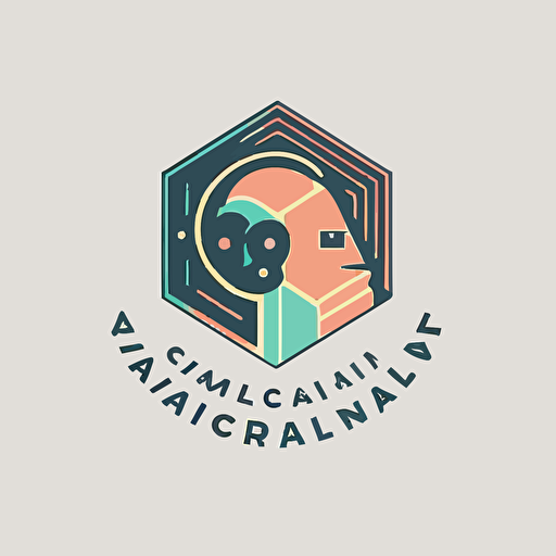 simple vector logo for a company that does Artificial Intelligence learning and workshops