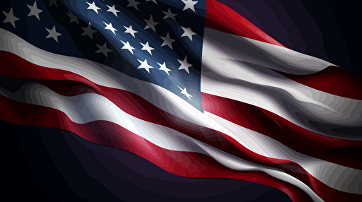 american flag vector design, close up