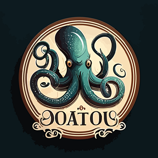 octopus logo vectorial art illustrator