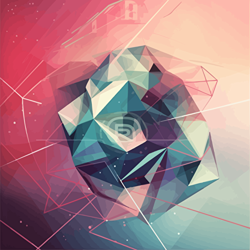a geometric representation of self-sufficiency, featuring interconnected polygons symbolizing strength and resilience, a minimalist background with soft gradients, a sense of balance and harmony, Illustration, vector art 5