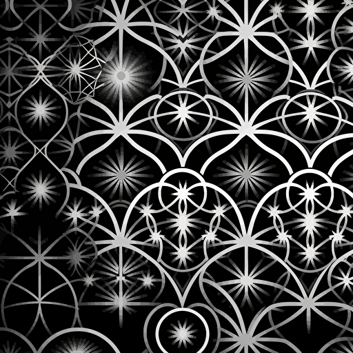 Japanese pattern vector bright circle black and white