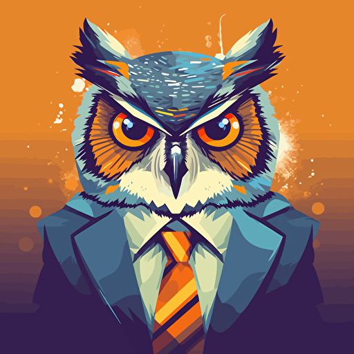 vector art business owl
