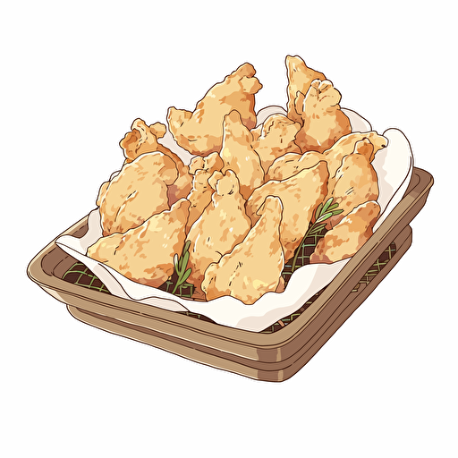 chicken line vector drawing