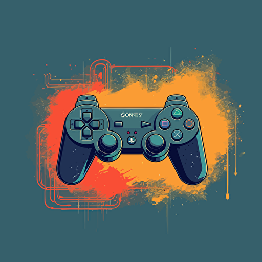 PlayStation, wallpaper, oldschool, vector,