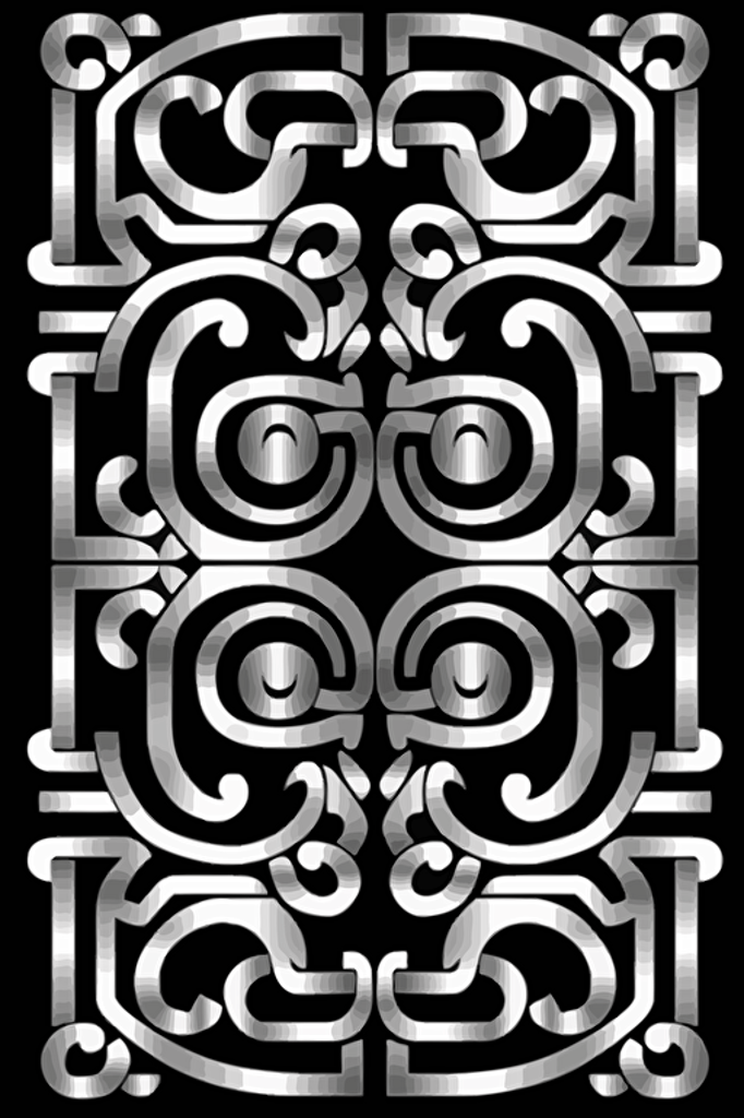 svg, vector, black and white, greek chinese pattern