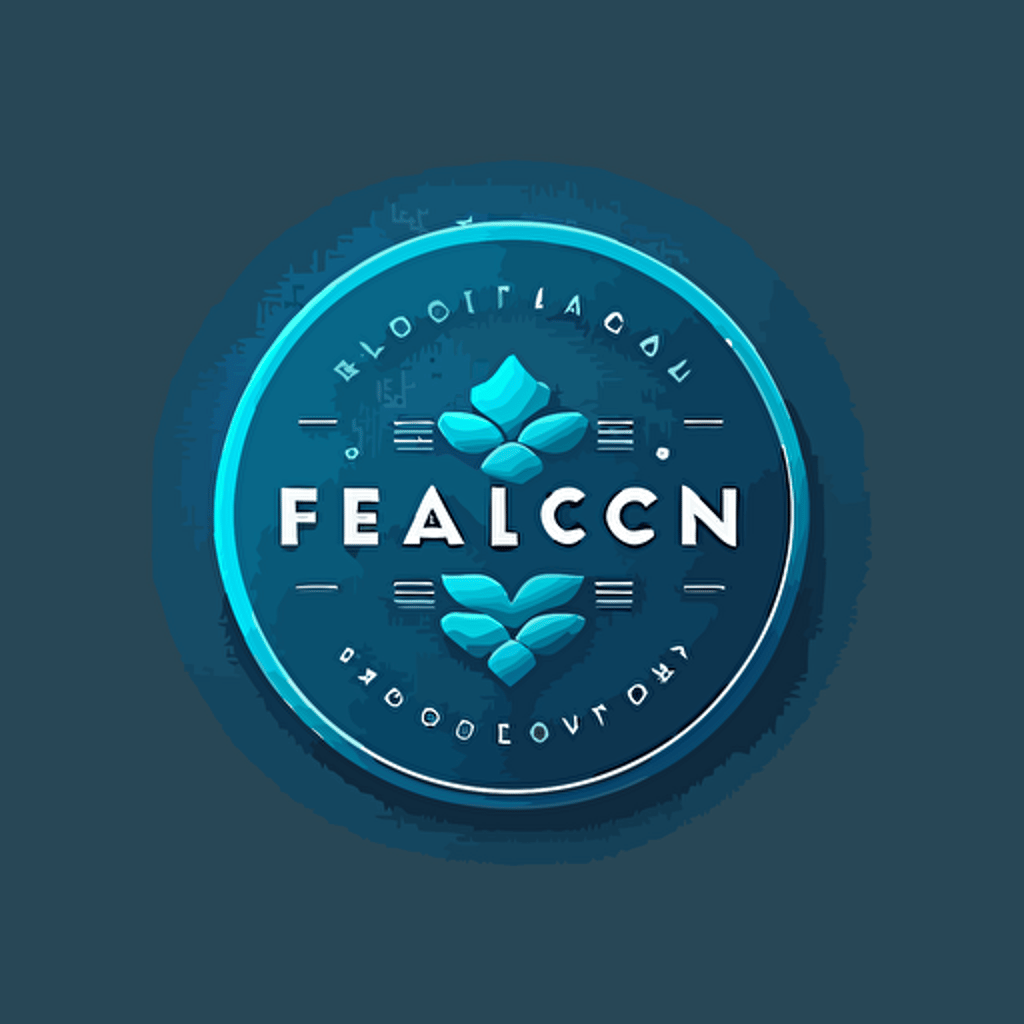 clean, blue plate, minimalist, vector logo for food technology business focused on community building