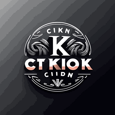 modern vector logo with the text "CK Design Studio