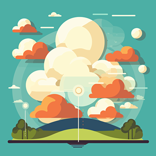 clouds sunny sport vector sky