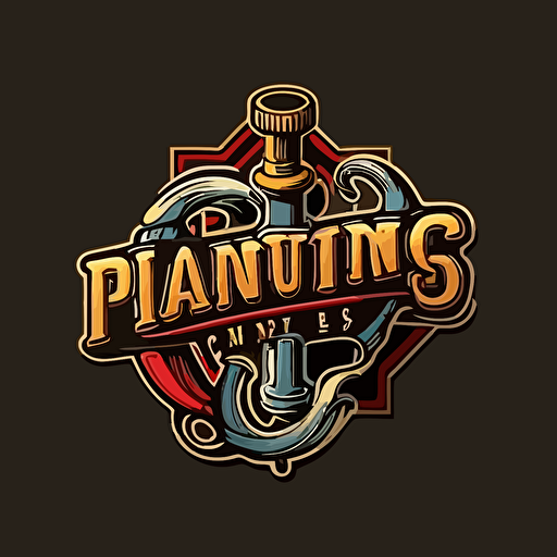 logo, plumbing, vector