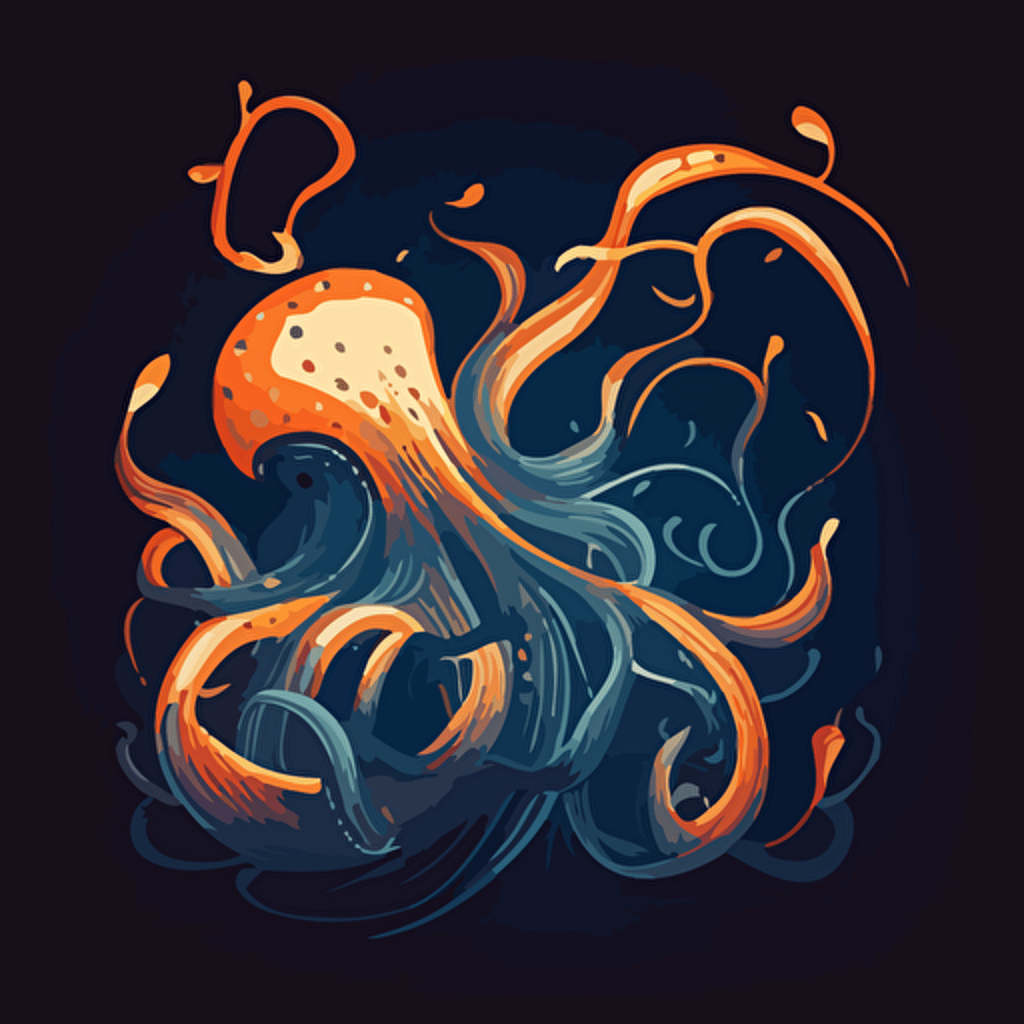 simple vector illustration of Tentacles