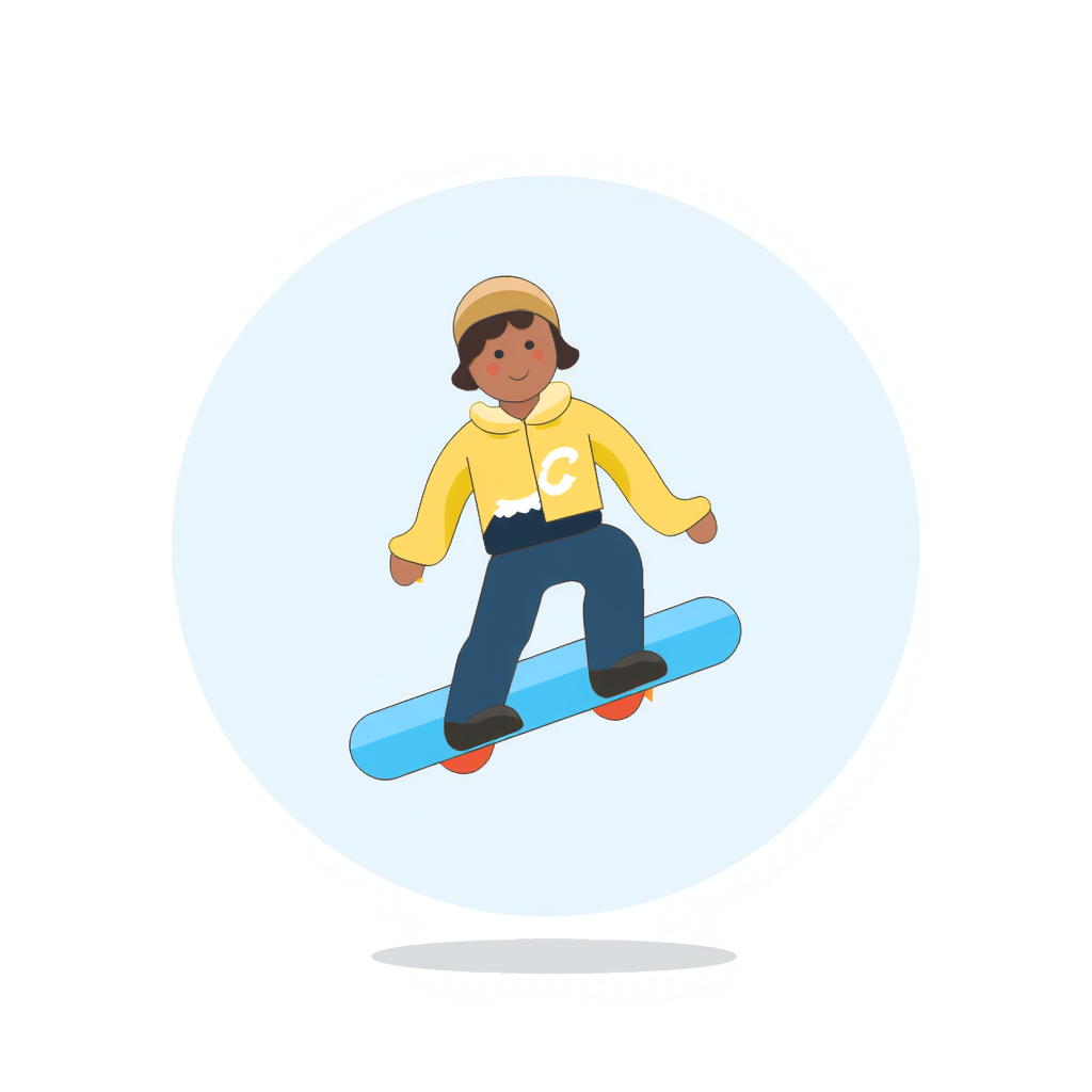 a person snowboarding