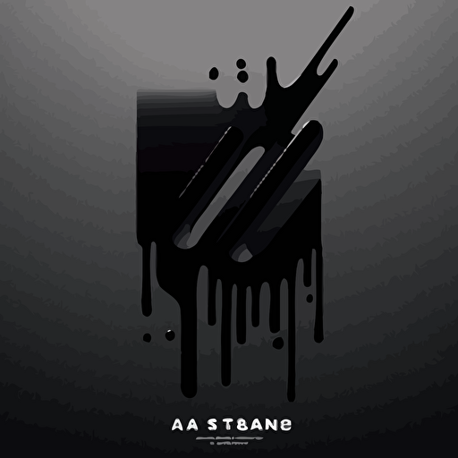 vector art , smooth strokes, all black minimalistic logo depicting an acid tab by Paul Rand