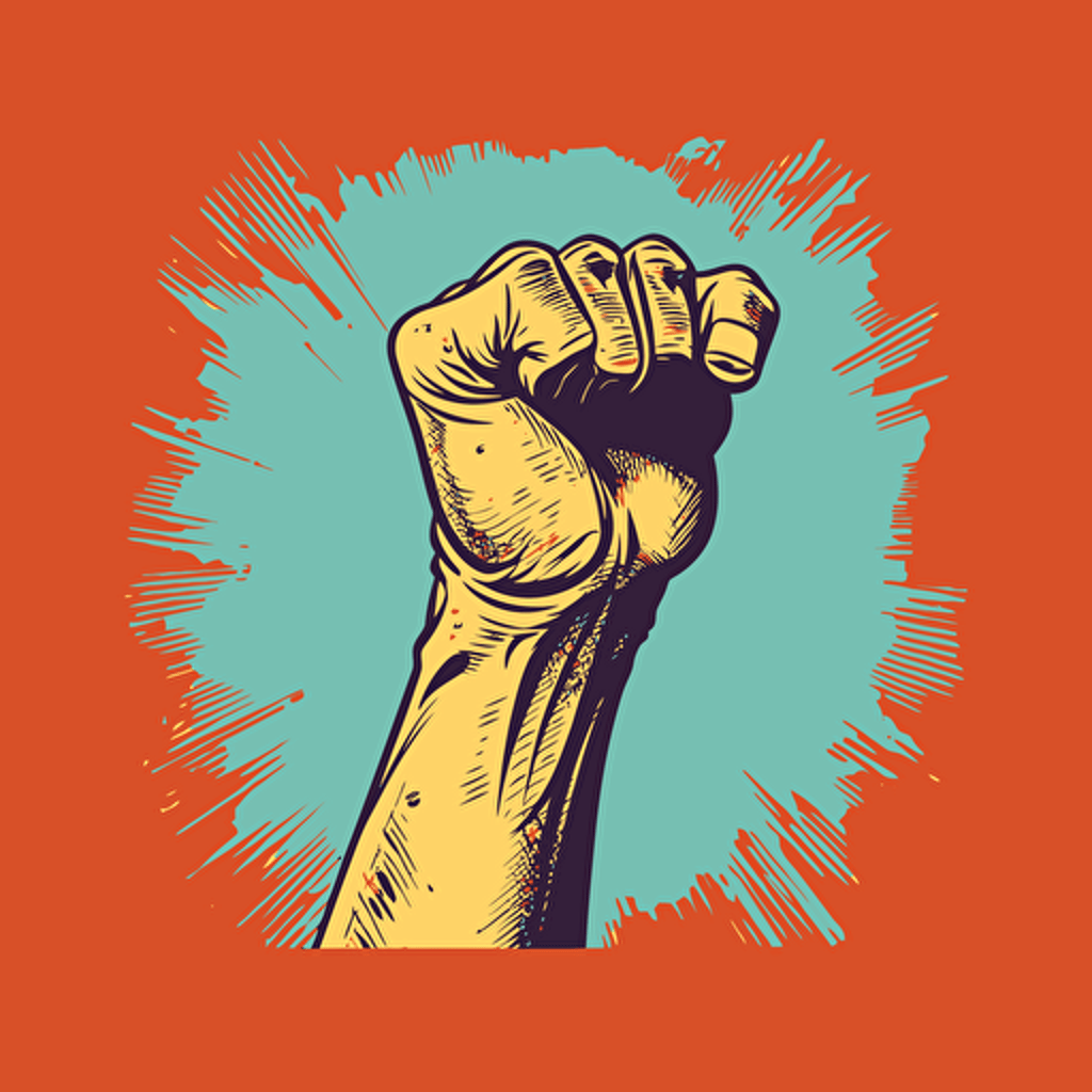 fist simple vector style