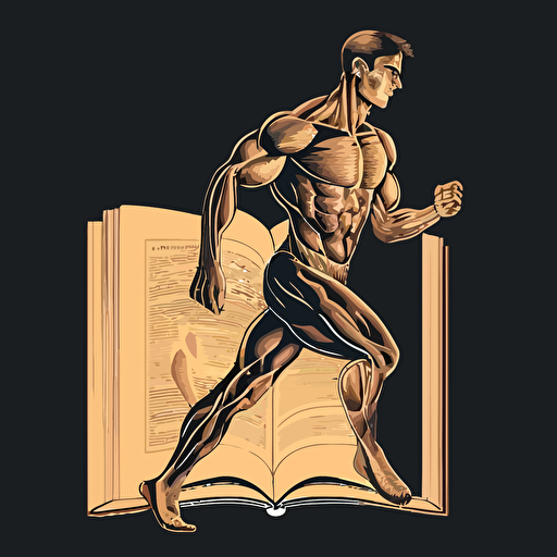 man make pull over exercise vector image anatomic book style