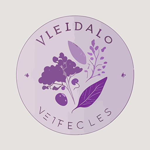 a logo for a wellness app, vector, flat art, simple, minimalistic, light purples, white background, insightful