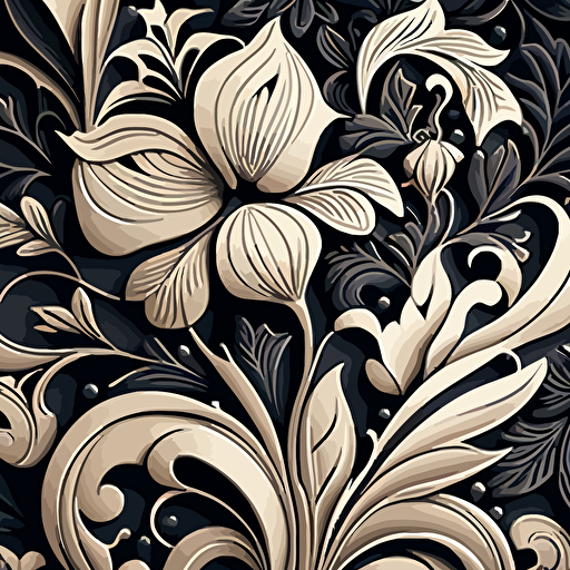 floral pattern v2 vector art lots of ultra high detail