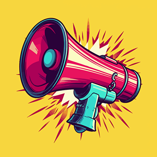 vector megaphone ilustration