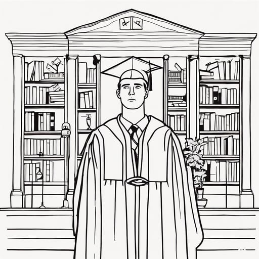 a man graduating from college