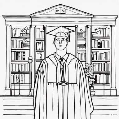 a man graduating from college