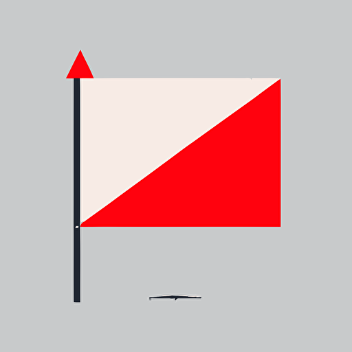 A communication flag, simple, vector, minimalist
