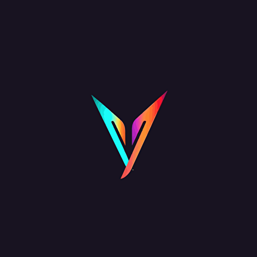 minimalist logo, vector, flat, letter Y, technology