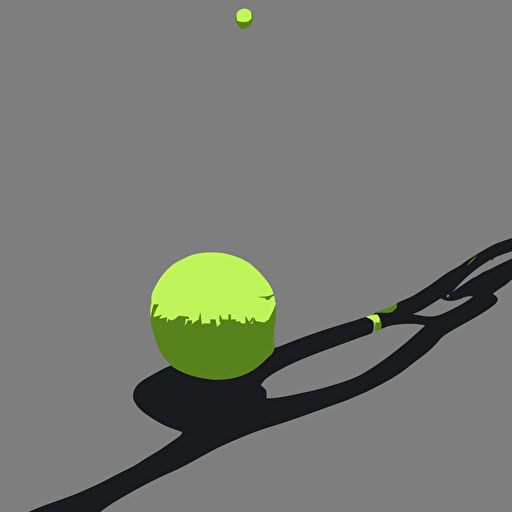 3d render tennis racket laying tennis ball dessert high contrast highly detailed sharp focus digital painting 3d art illustration trending artstation