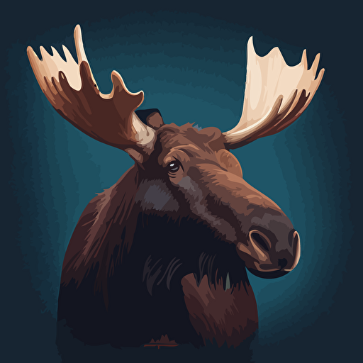 alpha moose vector