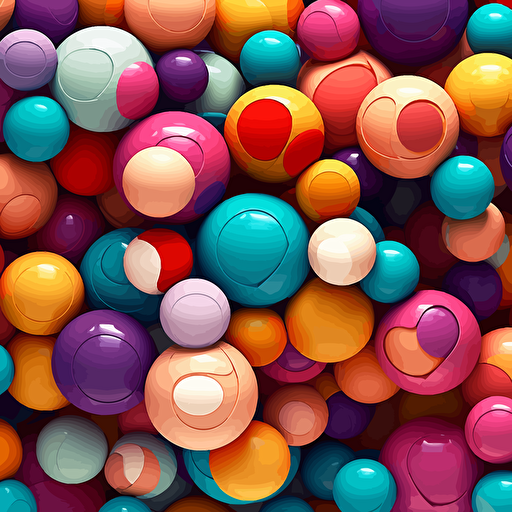 and image that contains many vector style balls linked to each other, similar to this